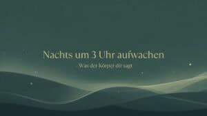 Ruhige abstrakte Grafik mit dem Titel Nachts um 3 Uhr aufwachen – Quantum Health Synergy, Energie- und Frequenzarbeit