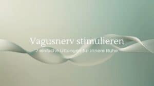 Ruhige abstrakte Grafik mit dem Titel Vagusnerv stimulieren – Quantum Health Synergy, Energie- und Frequenzarbeit
