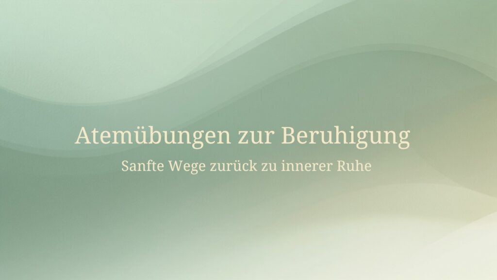 Atemübungen zur Beruhigung – ruhiges abstraktes Wellenmotiv von Quantum Health Synergy